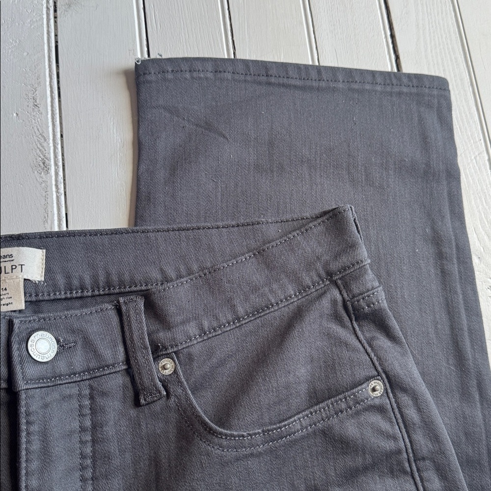 M Jeans By Maurices Charcoal Straight Leg Jeans Short - Picture 8 of 10